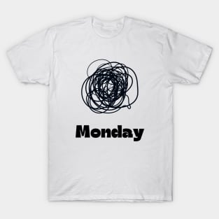 Moody Monday Black T-Shirt